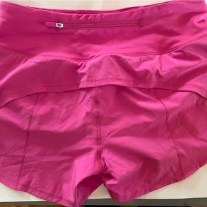 Lululemon Speed Up Mid-Rise Lined Short 4" size 4
